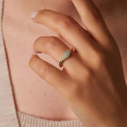 New Arrival 925 Sterling Silver Iced CZ Open Ring
