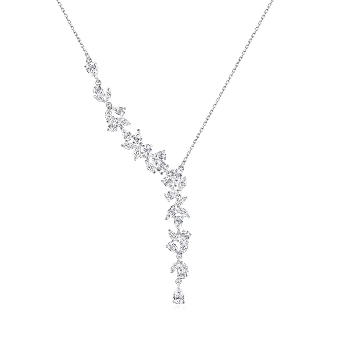 New Fashion Iced Brass CZ Choker Chain Necklace