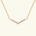 S925 Silver Geometric Moissanite Necklace