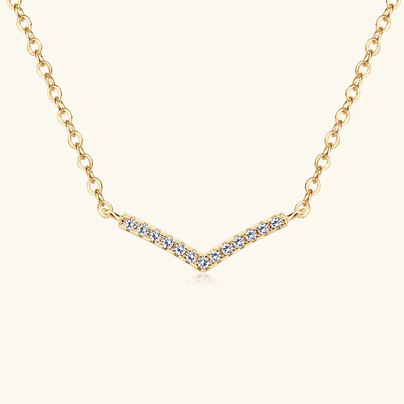 S925 Silver Geometric Moissanite Necklace