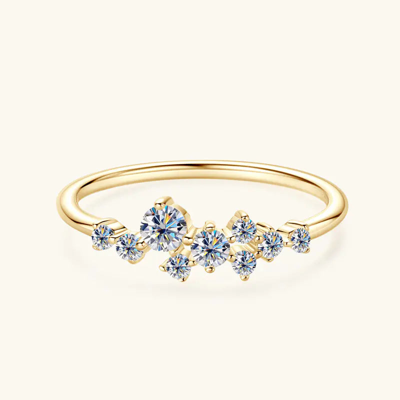 Luxury Design 925 Sterling Silver Moissanite Ring
