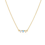 Colored Opal S925 Sterling Silver Chain Necklace