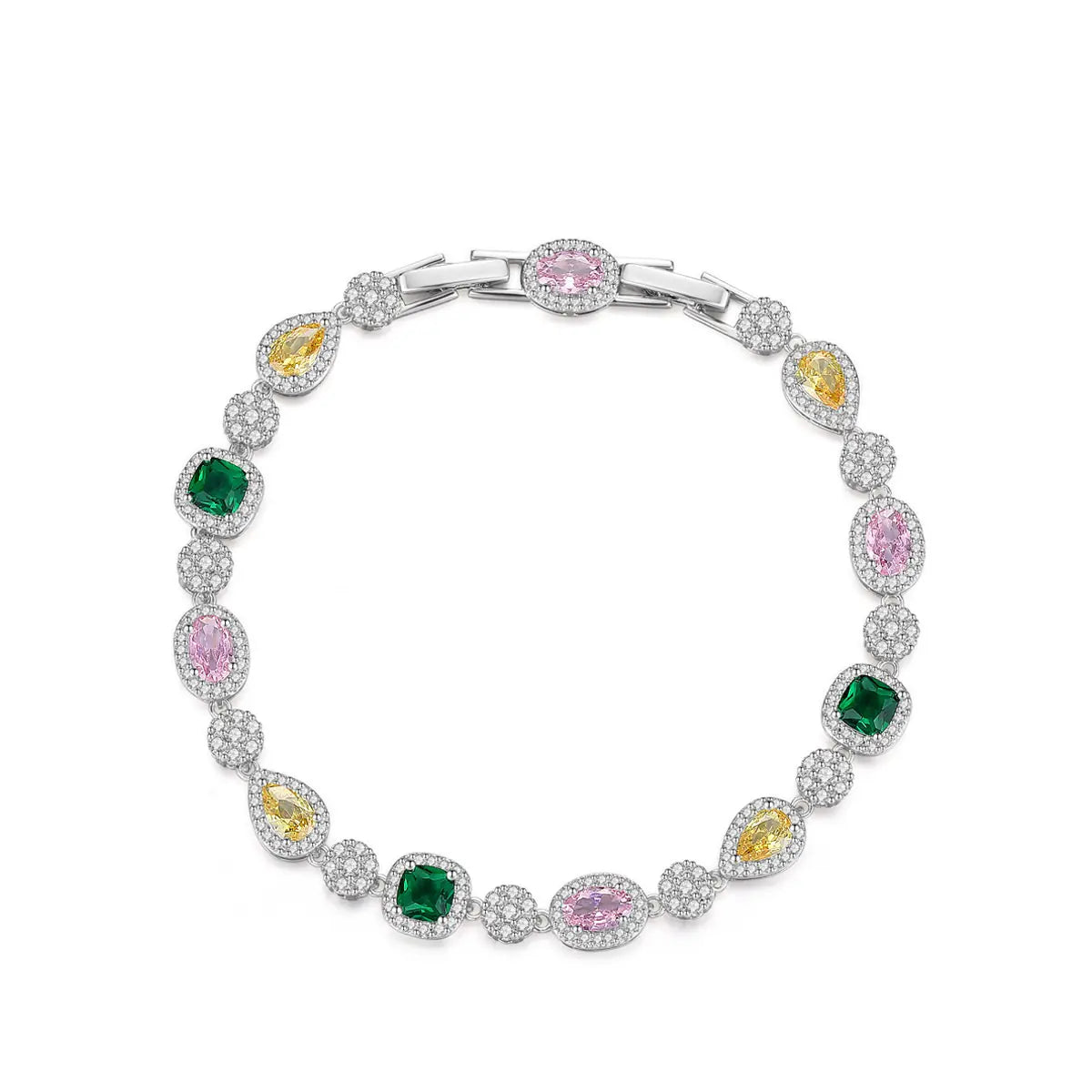 New Arrival 7mm Brass Colored CZ Bracelets
