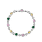New Arrival 7mm Brass Colored CZ Bracelets