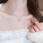 925 Sterling Silver Four Leaf Clover Necklace