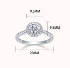Hot-Selling 925 Sterling Silver Round Moissanite