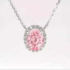 Oval Super Sparkling Cubic Zirconia Necklace