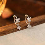 S925 Silver Delicate Zirconia Butterfly Earring