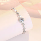 S925 Sterling Silver Elegant Moissanite Bracelet