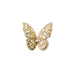 Hoteselling Zircon Butterfly Open Ring