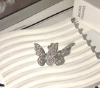 Hoteselling Zircon Butterfly Open Ring