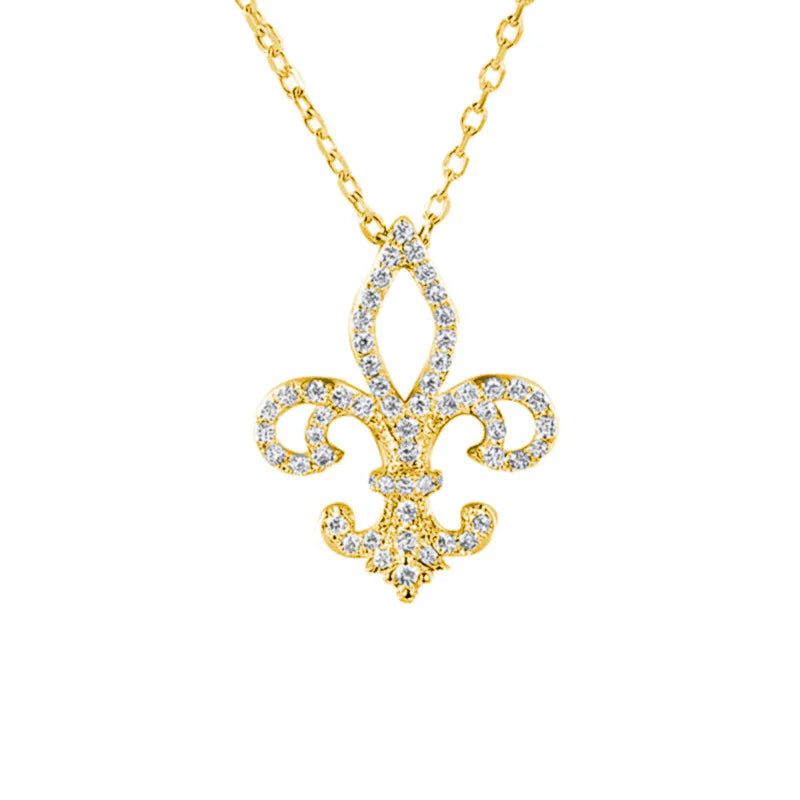 S925 Sterling Silver Iris Flower Necklace