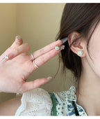 S925 Sterling Silver Sunflower-shaped Earrings