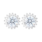 S925 Sterling Silver Sunflower-shaped Earrings