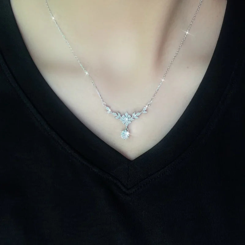 S925 Pure Silver Wheat Ear Necklace