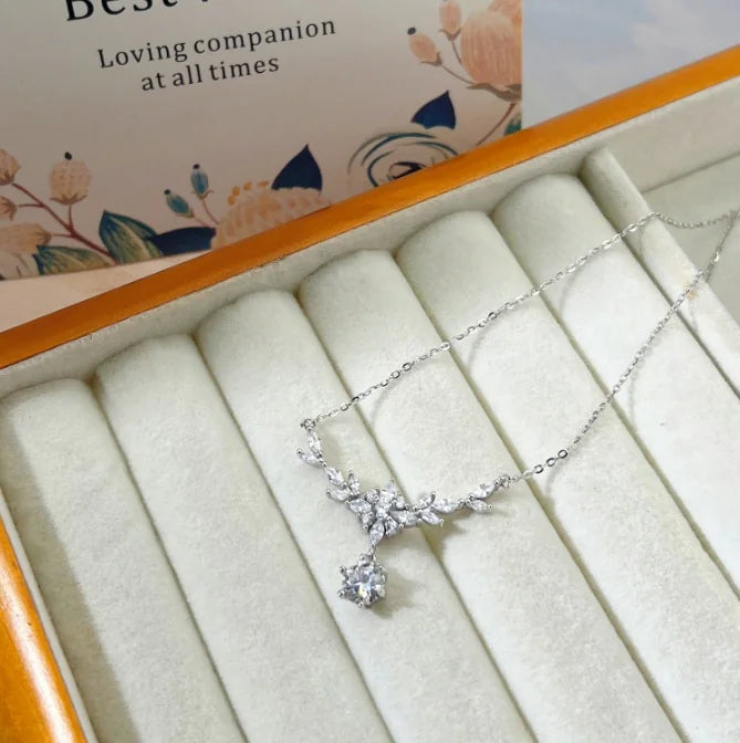 S925 Pure Silver Wheat Ear Necklace