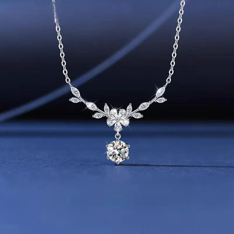 S925 Pure Silver Wheat Ear Necklace