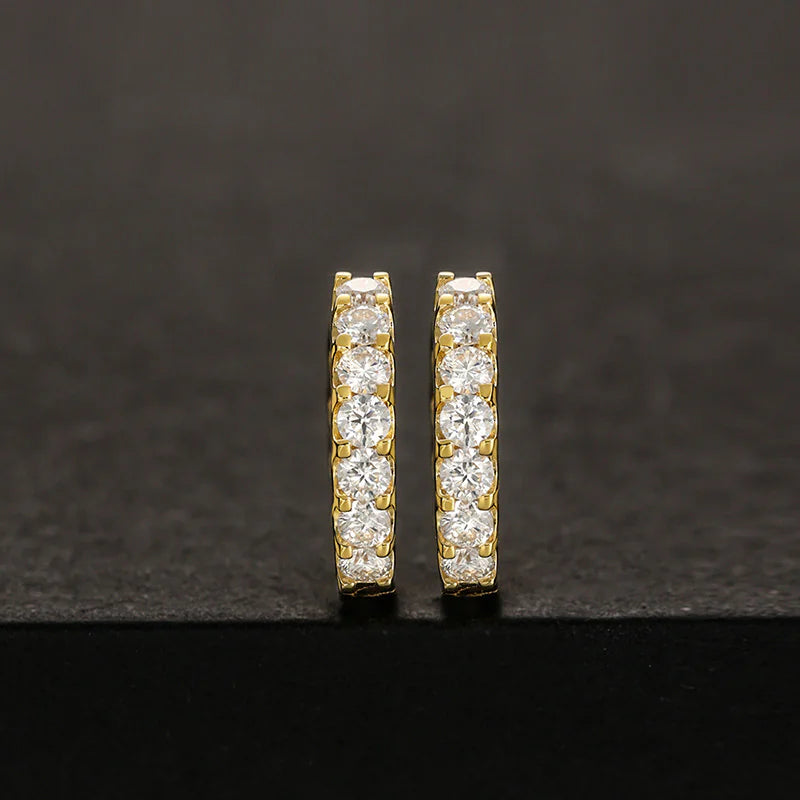 S925 Silver Moissanite Sophisticated Earrings