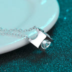 S925 Pure Silver Ox Head Necklace