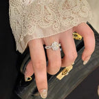 S925 Silver Moissanite Oval-shaped Ring