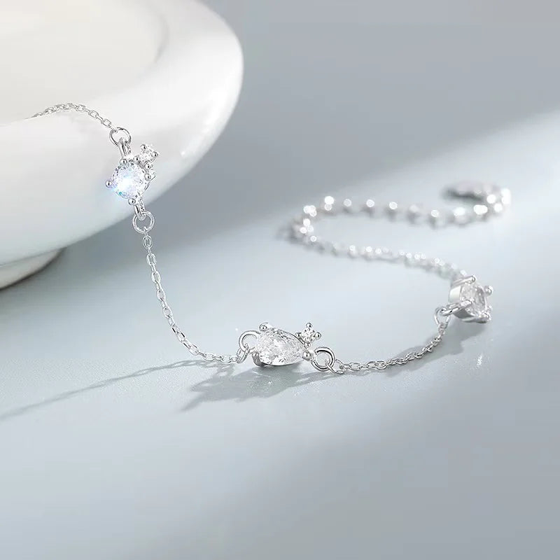 High Quality Fashion Engraved Zircon Bracelet