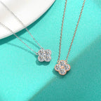 Cross Border S925 Silver Moissanite Necklace
