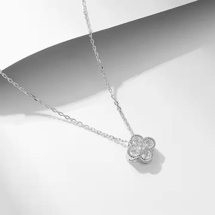 Cross Border S925 Silver Moissanite Necklace