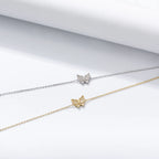 Classic Beautiful Silver Butterfly Charm Bracelet