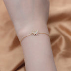 Classic Beautiful Silver Butterfly Charm Bracelet