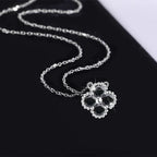 925 Sterling Silver Four-leaf Clover Necklace