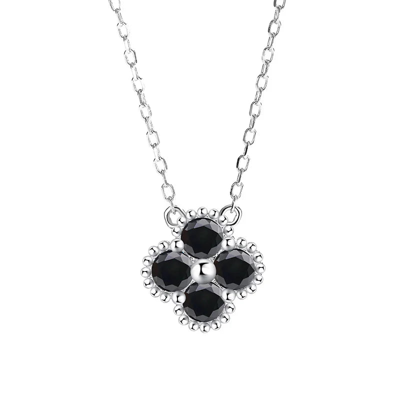925 Sterling Silver Four-leaf Clover Necklace