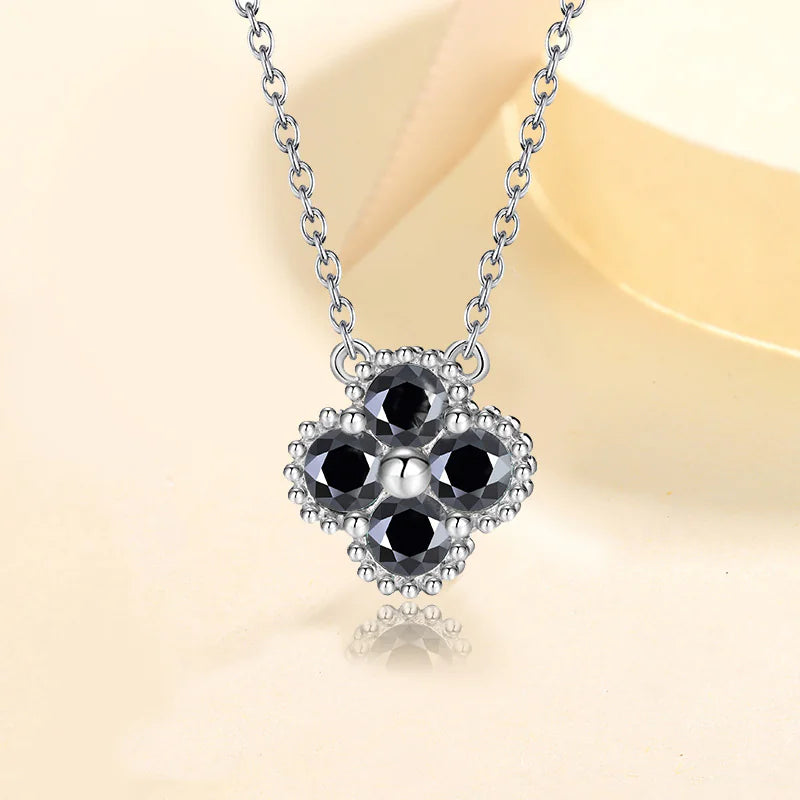 925 Sterling Silver Four-leaf Clover Necklace