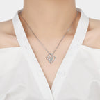 Fashion Elegant Zirconia LOVE Heart Necklace