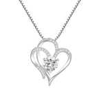 Fashion Elegant Zirconia LOVE Heart Necklace