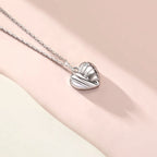 925 Silver Personalized Zircon Heart Necklace Wholesale