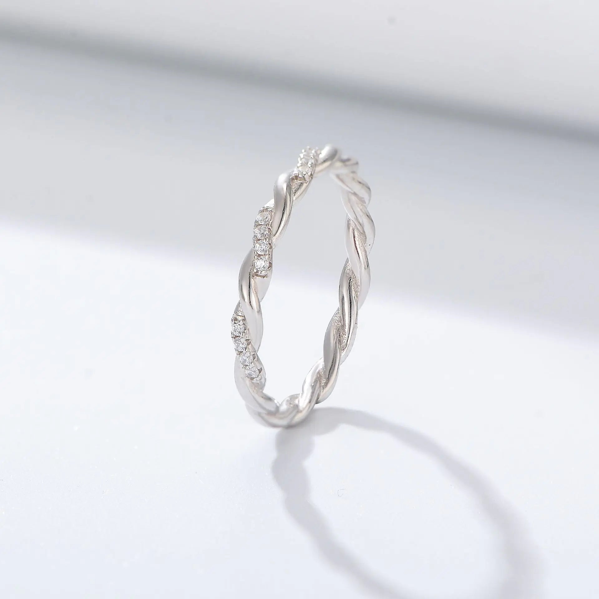 925 Sterling Silver CZ Stones Fashion Rings