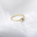 Fashion Evil Eye S925 Sterling Silver CZ Rings