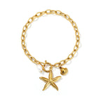 Beat Selling Stainless Steel Shell Starfish Pearl Bracelet