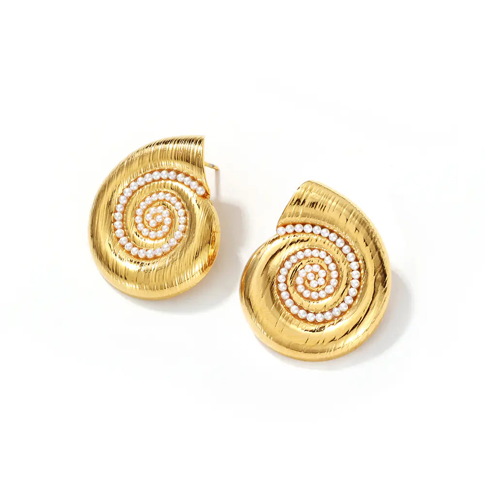 18K Gold 316L Stainless Steel Earrings