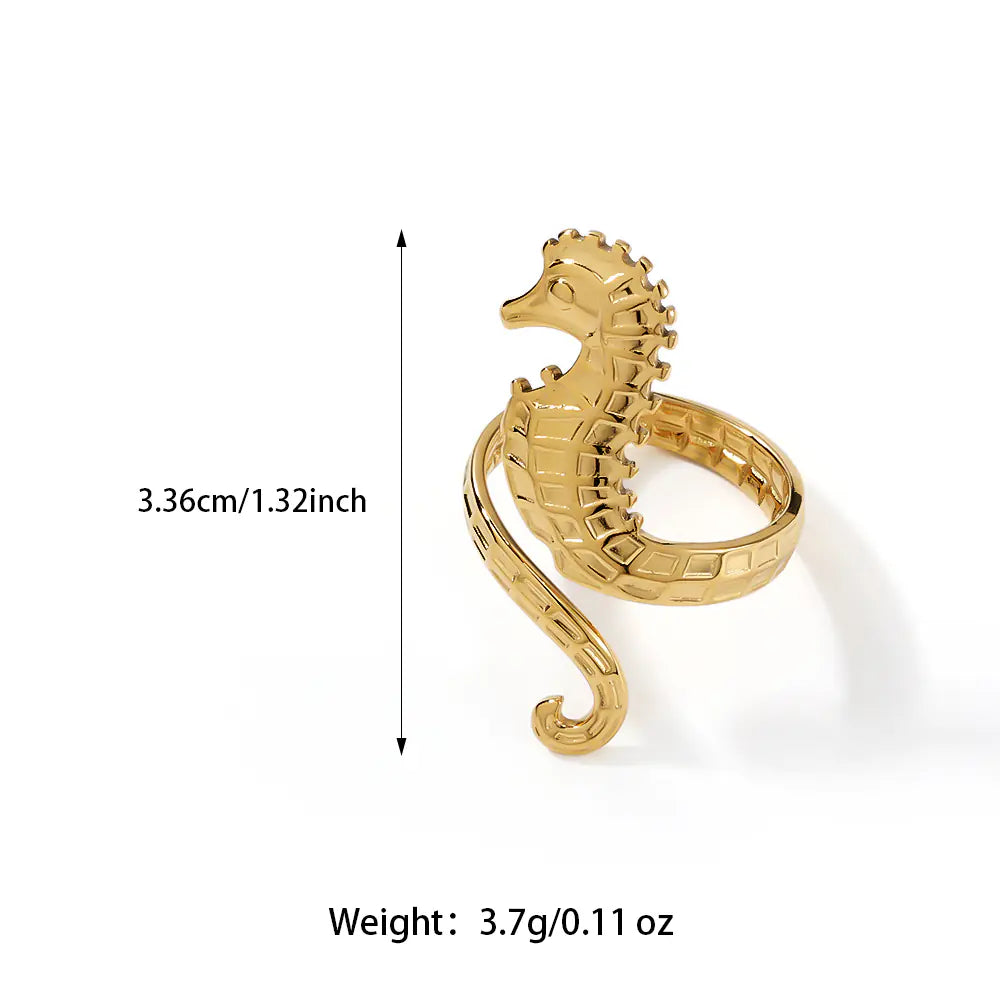 18k Gold Plated Stainless Steel Opening Ring