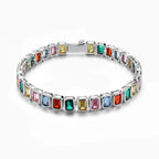 2025 Colorful cz baguette bracelet