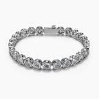 Round Bezel Setting Tennis Bracelet