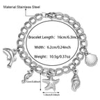Beach Foot Retro Sea Star Conch Shell Fashion Bracelet