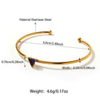Customizable Stainless Steel Twelve Month Birthstone Bracelet