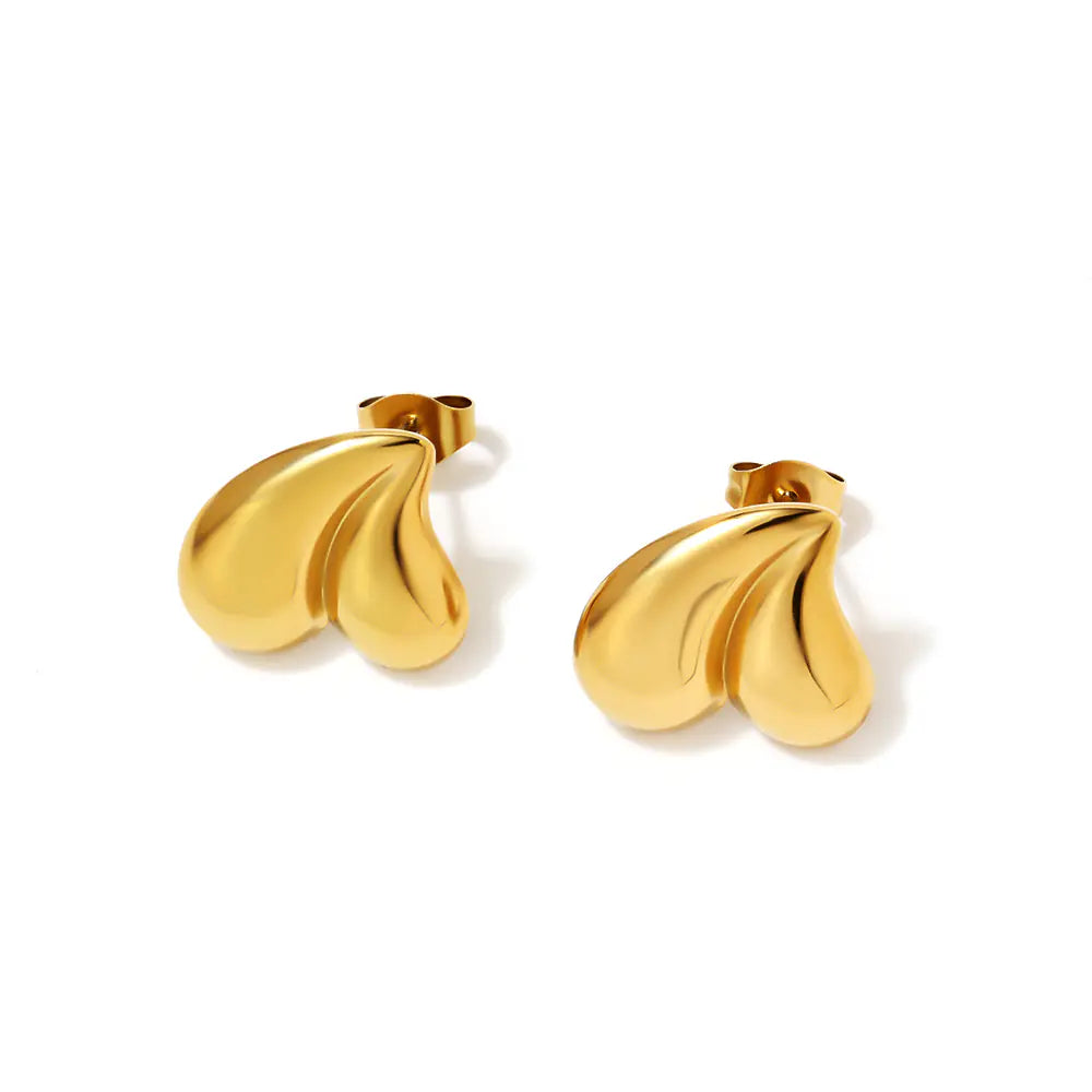 Hypoallergenic Waterproof Stud Heart Shape Earrings