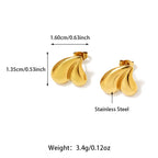 Hypoallergenic Waterproof Stud Heart Shape Earrings
