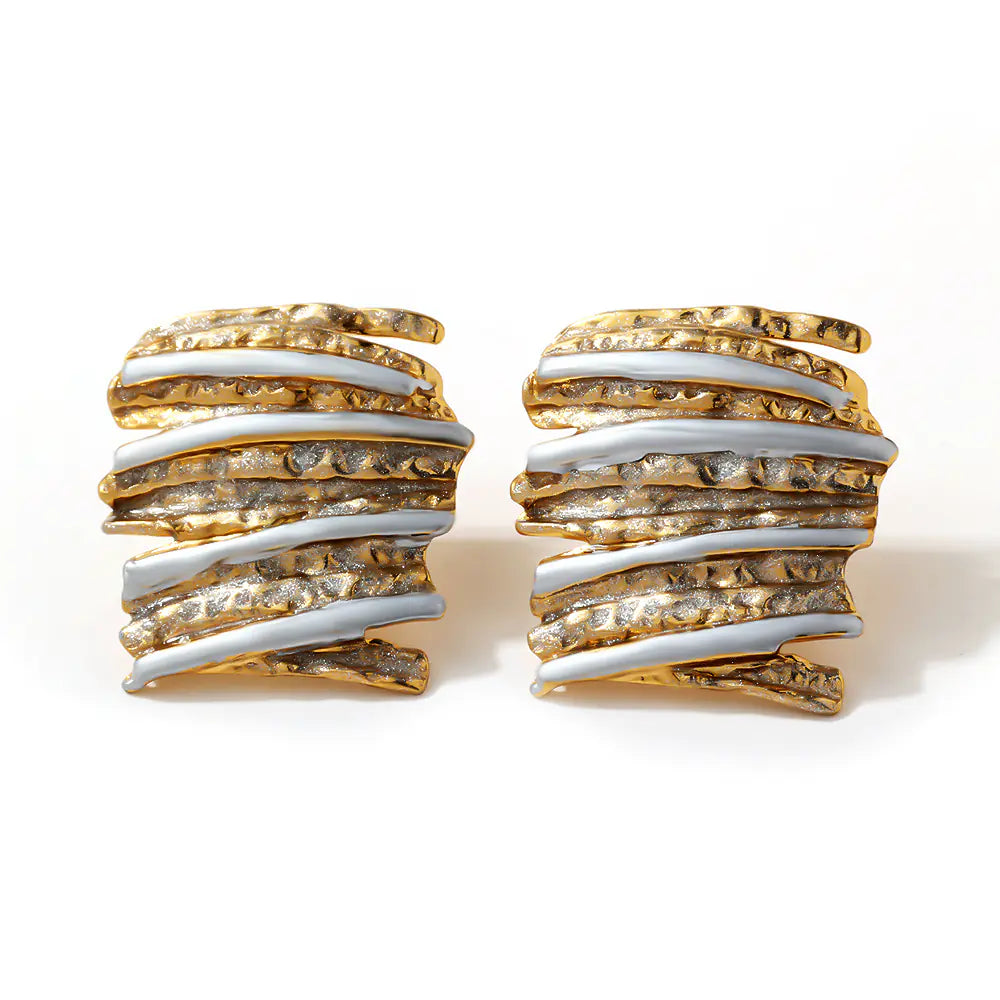 Stainless Steel Gold Fashion Beach Earrings