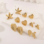 Hot Stainless Steel 3mm Starfish Star Stud Earrings