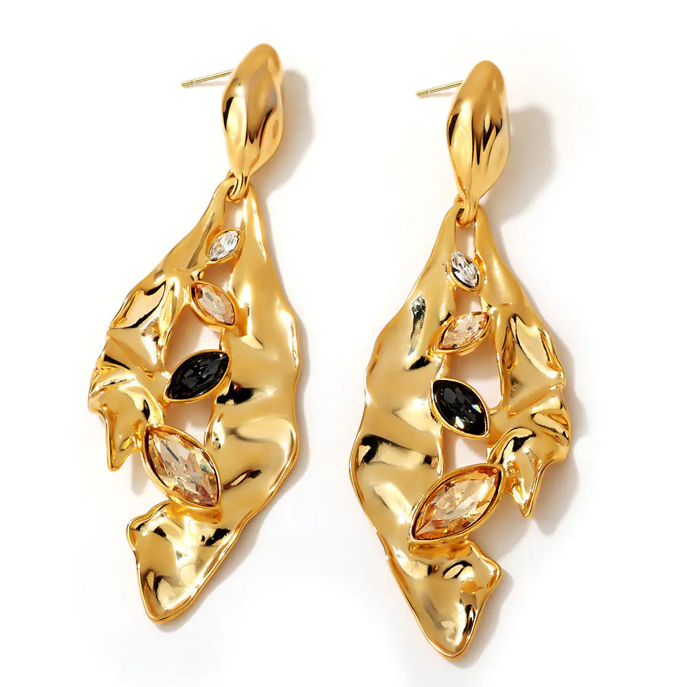 Palace Style Stainless Steel Earrings