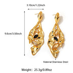 Palace Style Stainless Steel Earrings